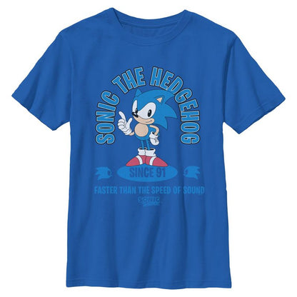 Boys Sonic the Hedgehog Faster Than the Speed of Sound T Shirt