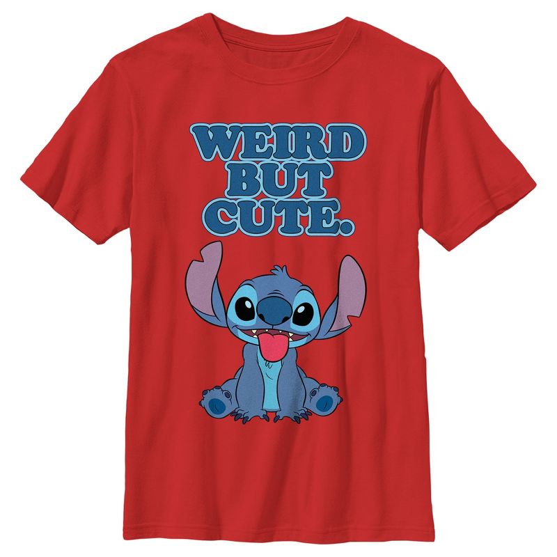 Boy's Lilo & Stitch Weird but Cute T-Shirt