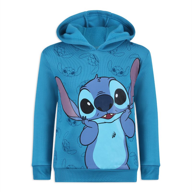 Disney Lilo and Stitch Unisex Pullover Hoodie for Toddlers and Big Kids - Size 10