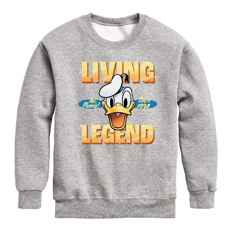 Boys' - Disney - Living Legend 1934 Graphic Long Sleeve Fleece Sweatshirt