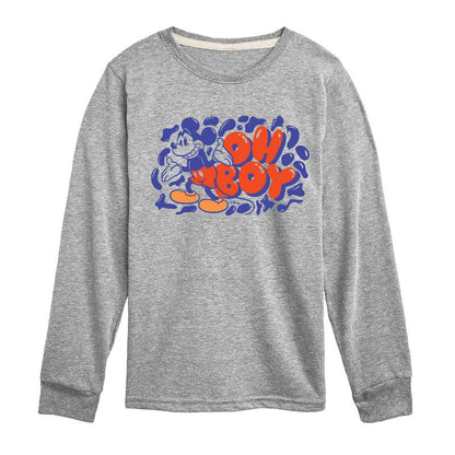 Boys' - Disney - Oh Boy Long Sleeve Graphic T-Shirt