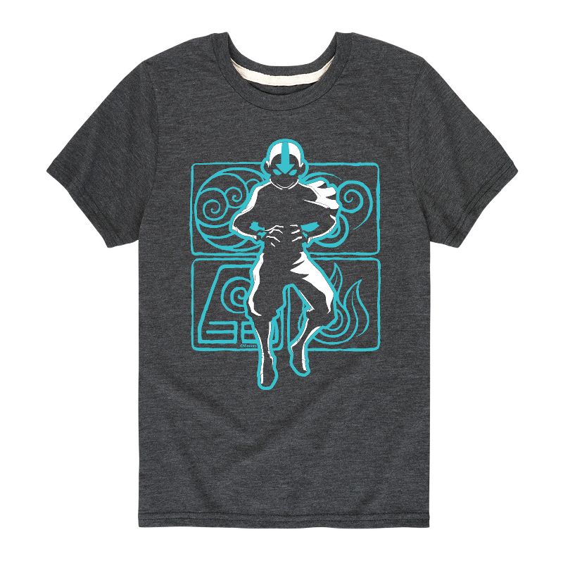 Boys' - Avatar: The Last Airbender - Aang Airbending Short Sleeve Graphic T-Shirt