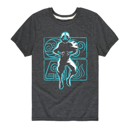 Boys' - Avatar: The Last Airbender - Aang Airbending Short Sleeve Graphic T-Shirt