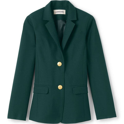 Lands' End School Uniform Kids Hopsack Blazer