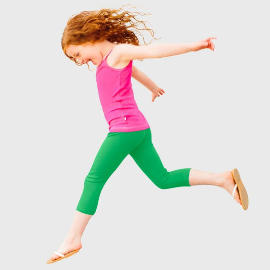 City Threads Girls 100% Cotton Soft Capri Leggings - USA-Made (Part 3)