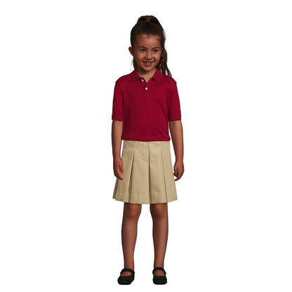 Lands' End School Uniform Kids Short Sleeve Interlock Polo Shirt