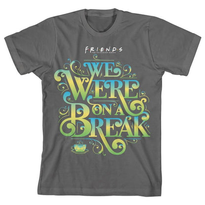 تي شيرت فحمي للأولاد من مسلسل Friends بعنوان "كنا في استراحة"