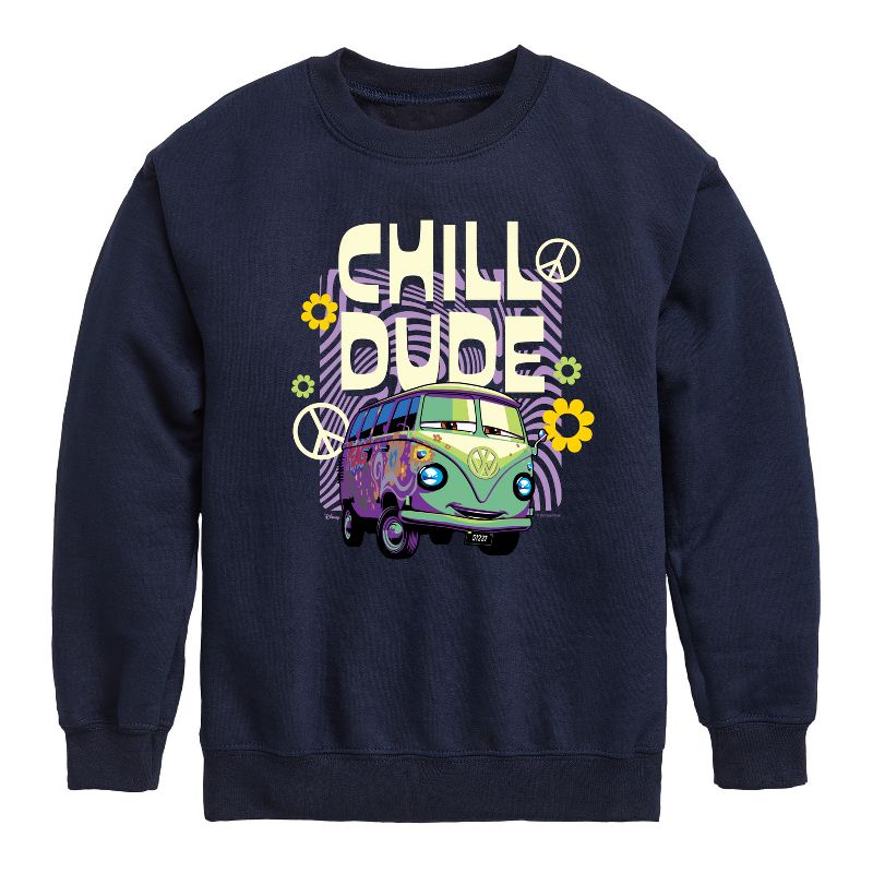 Boys' - Disney - Filmore Says Chill Dude Graphic Long Sleeve Fleece Sweatshirt