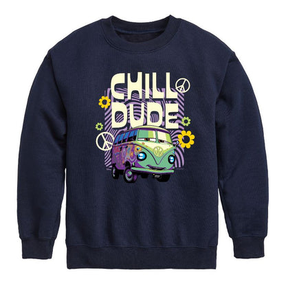 Boys' - Disney - Filmore Says Chill Dude Graphic Long Sleeve Fleece Sweatshirt