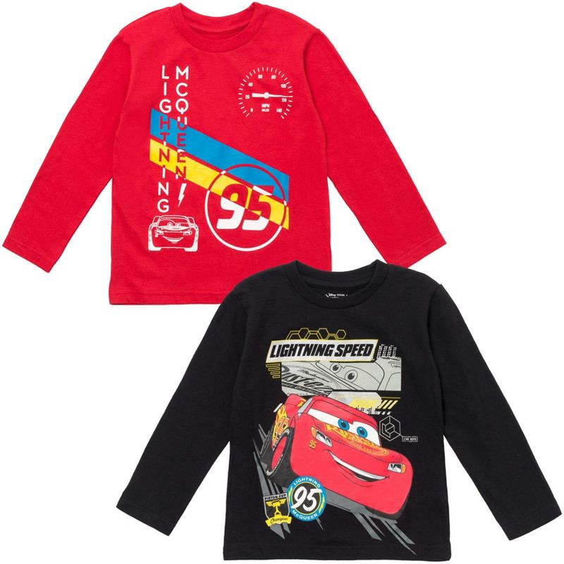 Disney Pixar 2 Pack Cosplay Raglan Long Sleeve T-Shirts