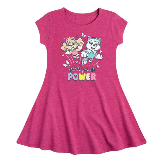 Girls' - Paw Patrol - Girl Pup Power Fit & Flair Cap Sleeve Dress