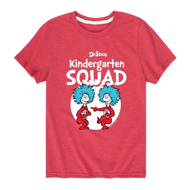 تي شيرت جرافيكي بأكمام قصيرة للأولاد من سلسلة "الشيء 1 الشيء 2" من سلسلة "دكتور سوس"