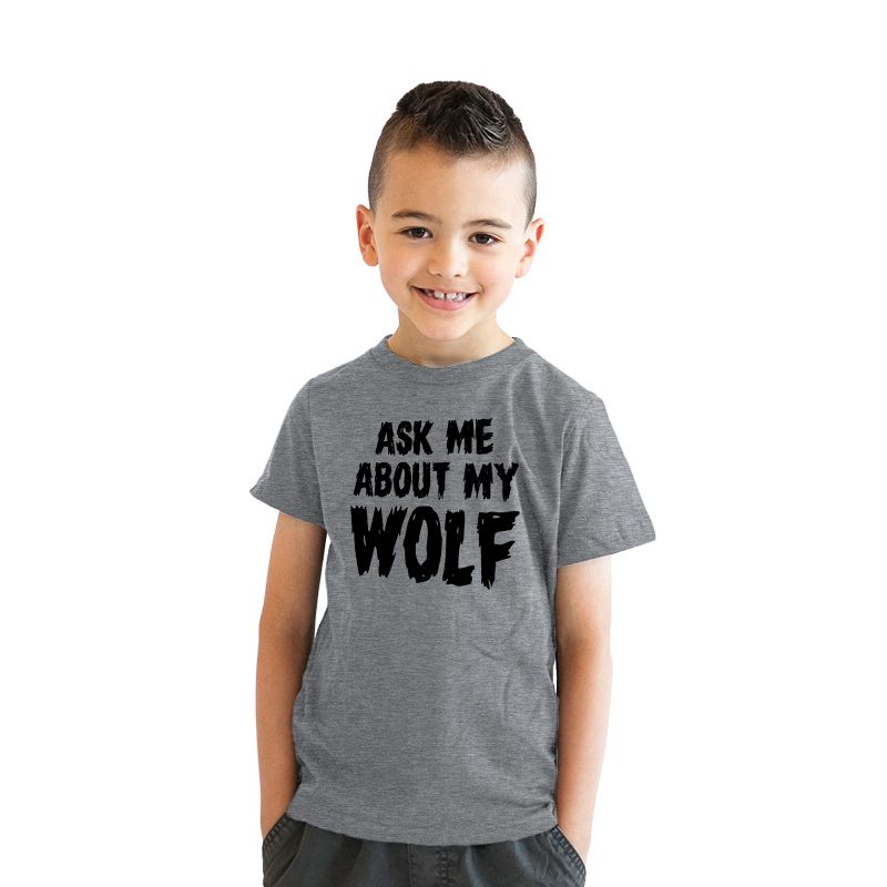 Youth Ask Me Why I Like Full Moons Awesome Werewolf T shirt Disguise for Kids - Crazy Dog Youth T Shirt