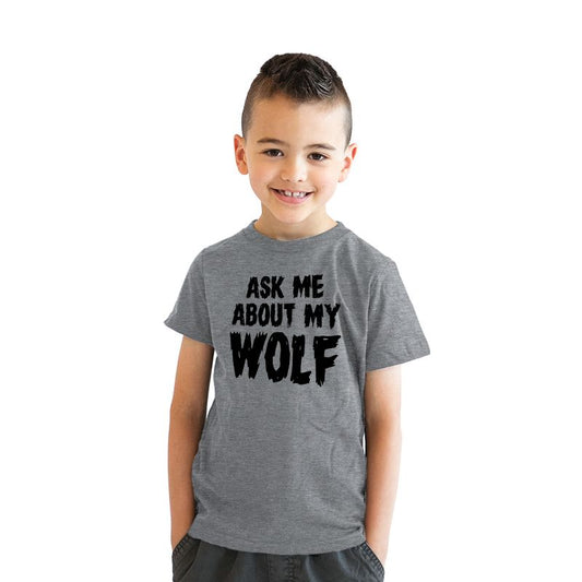 Youth Ask Me Why I Like Full Moons Awesome Werewolf T shirt Disguise for Kids - Crazy Dog Youth T Shirt