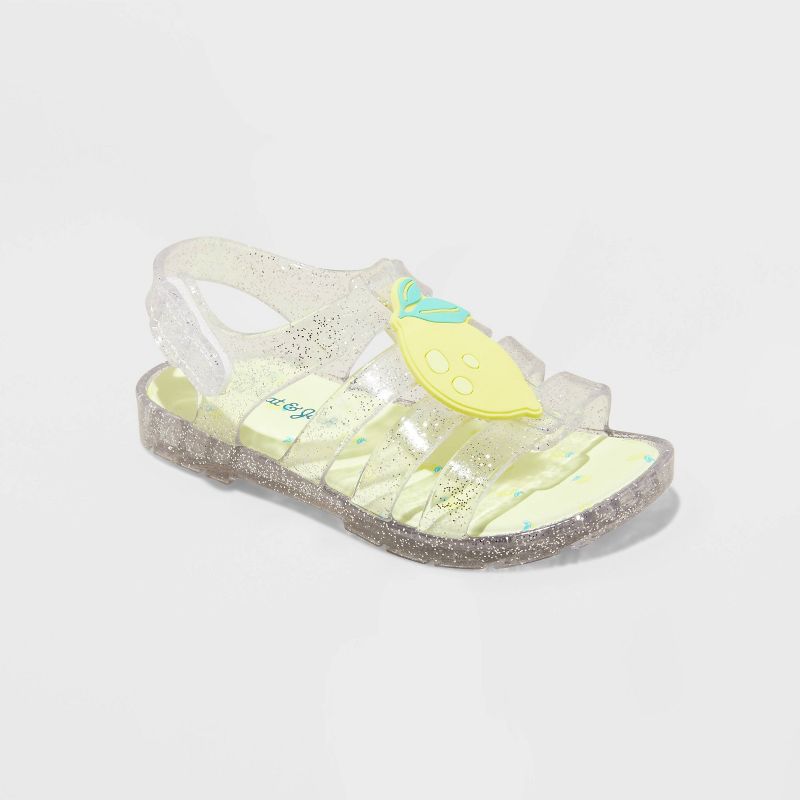 Toddler Delia Lemon Jelly Sandals - Cat & Jack™ Clear