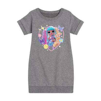 فستان بناتي من مفاجأة LOL! - كاندي ليشس، فراشات، وقلوب، من الصوف بأكمام قصيرة