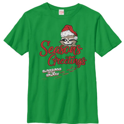 تي شيرت Marvel Christmas Guardians of the Galaxy Rocket Seasons للأولاد