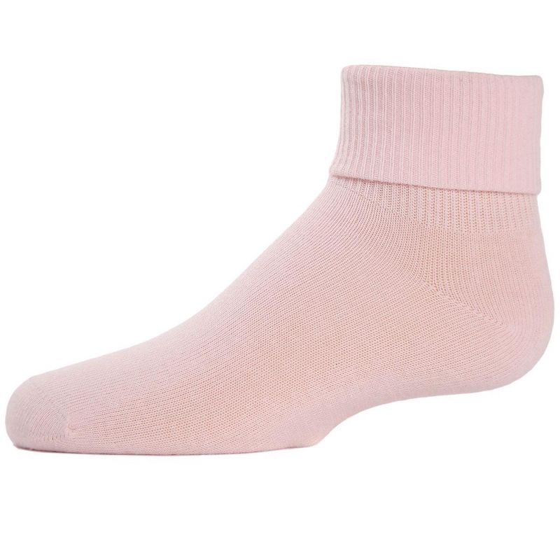 Memoi Kids' Triple Roll Cotton Blend Ankle Socks