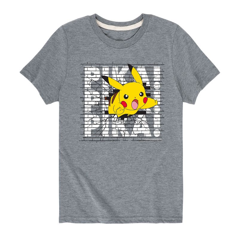 تي شيرت جرافيكي بأكمام قصيرة للأولاد - بوكيمون - بيكاتشو بيكا وول