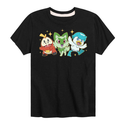 تي شيرت جرافيكي بأكمام قصيرة من تصميم فويكوكو سبريجاتيتو كواكسلي باديا للأولاد - بوكيمون