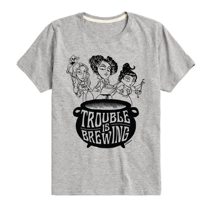 تي شيرت جرافيكي بأكمام قصيرة للأولاد - Hocus Pocus - Trouble is Brewing