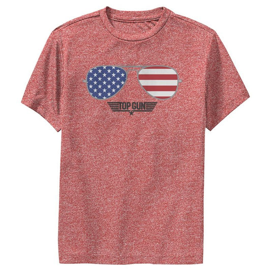 تي شيرت رياضي بشعار Top Gun American Flag للأولاد