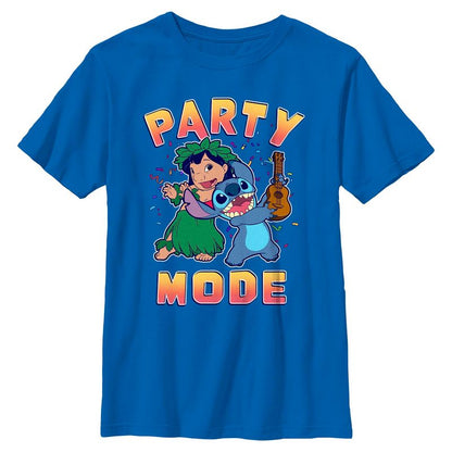 Boys Lilo & Stitch Happy Party Mode T Shirt