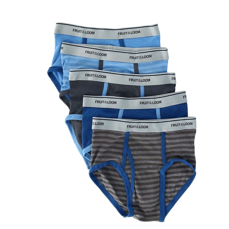 Fruit of the Loom Boy's Fashion Briefs Underwear (5 Pack)
