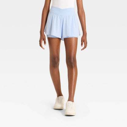 Girls' Crossover Waistband Shorts - All In Motion™