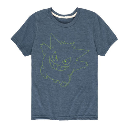 Boys' - Pokémon - Gengar Ghost Type Short Sleeve Graphic T-Shirt
