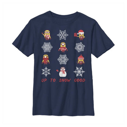 Boy's Despicable Me Christmas Up to Snow Good T-Shirt