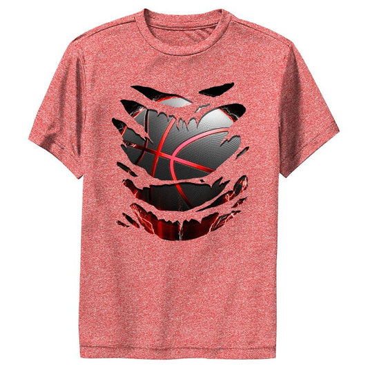 Boy's Lost Gods Basketball Ripped Performance Tee