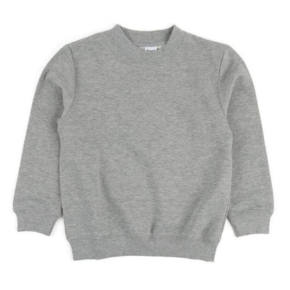 Leveret Kids Long Sleeve Neutral Solid Color Sweatshirt