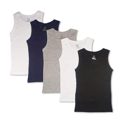Studio 3 Little/Big Boys 5 Pack Everyday Wear Rib Knit Tank Tops