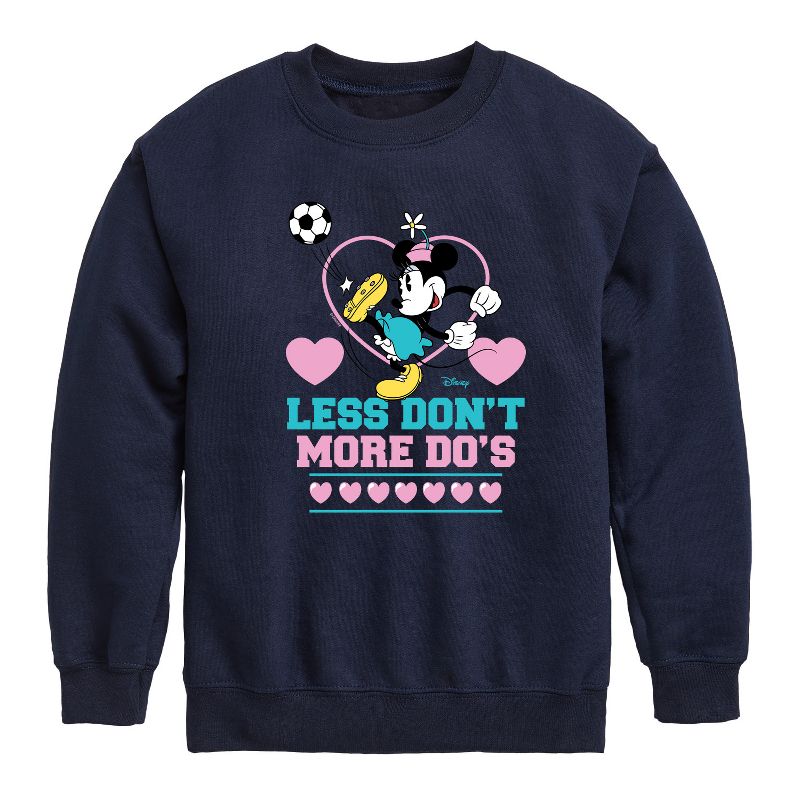 Boys' - Disney - Less Dont More Dos Soccer Graphic Long Sleeve Fleece Sweatshirt