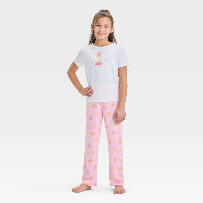 Girls' 3pc Printed Short Sleeve Pajama Set - Cat & Jack™