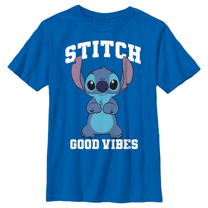 Boy's Lilo & Stitch Good Vibes Only Stitch T-Shirt