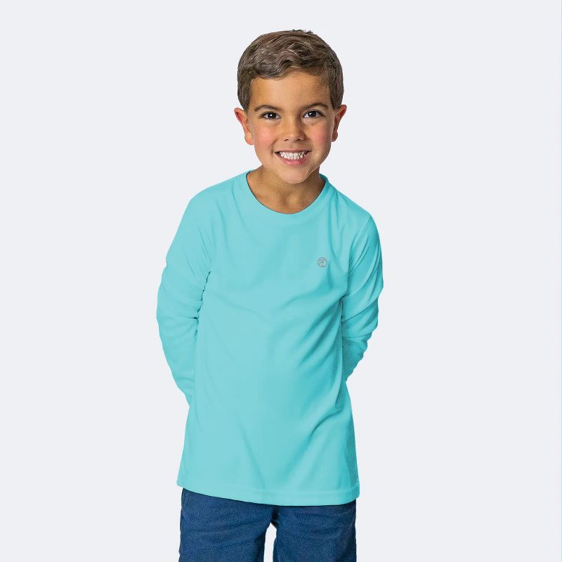 قميص سباحة Vapor Apparel Youth UPF 50+ للحماية من أشعة الشمس فوق البنفسجية بأكمام طويلة وواقي من الطفح الجلدي