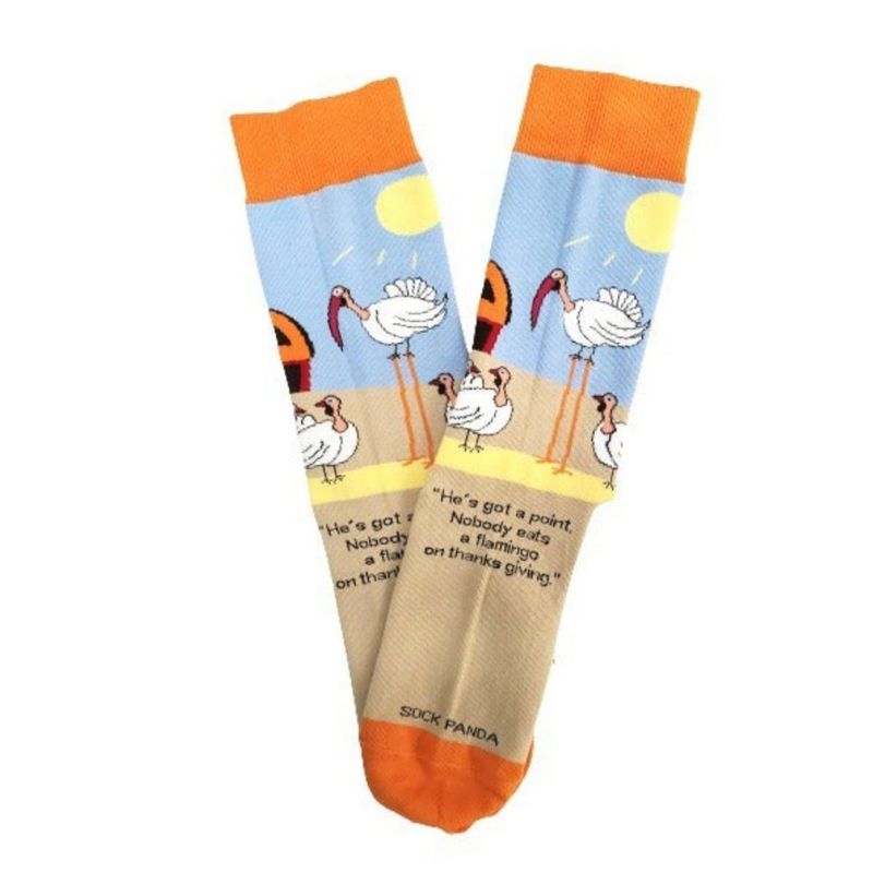 Comical Thanksgiving Turkey Socks from the Sock Panda (Women's or Tween Sizes)
