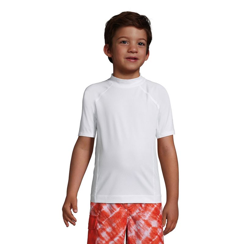 Lands' End Kids Short Sleeve UPF 50 Sun Protection Rash Guard