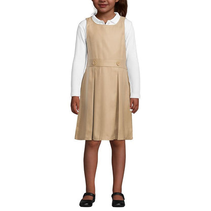 Lands' End Kids Uniform Solid Jumper