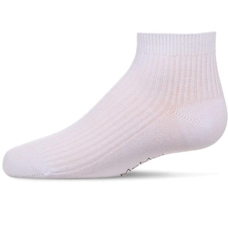 Memoi Thin Ribbed Cotton Kids Anklet Sock