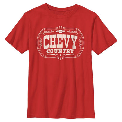 Boys General Motors Chevy Country Logo T Shirt