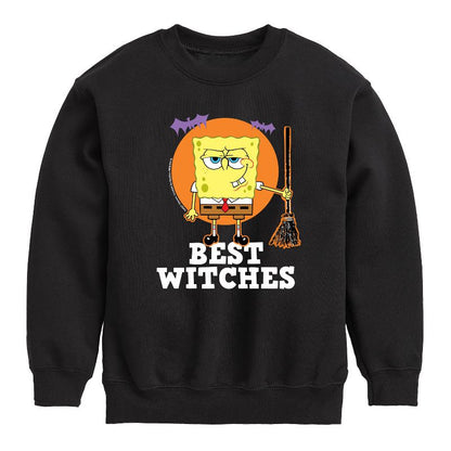 Boys' - SpongeBob SquarePants - Best Witches Graphic Long Sleeve Fleece Sweatshirt
