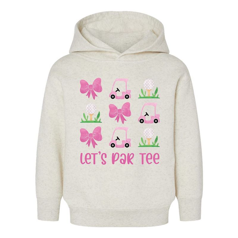 The Juniper Shop Let's Par Tee Coquette Toddler Graphic Hoodie