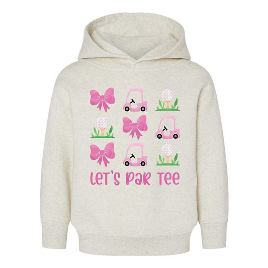 The Juniper Shop Let's Par Tee Coquette Toddler Graphic Hoodie