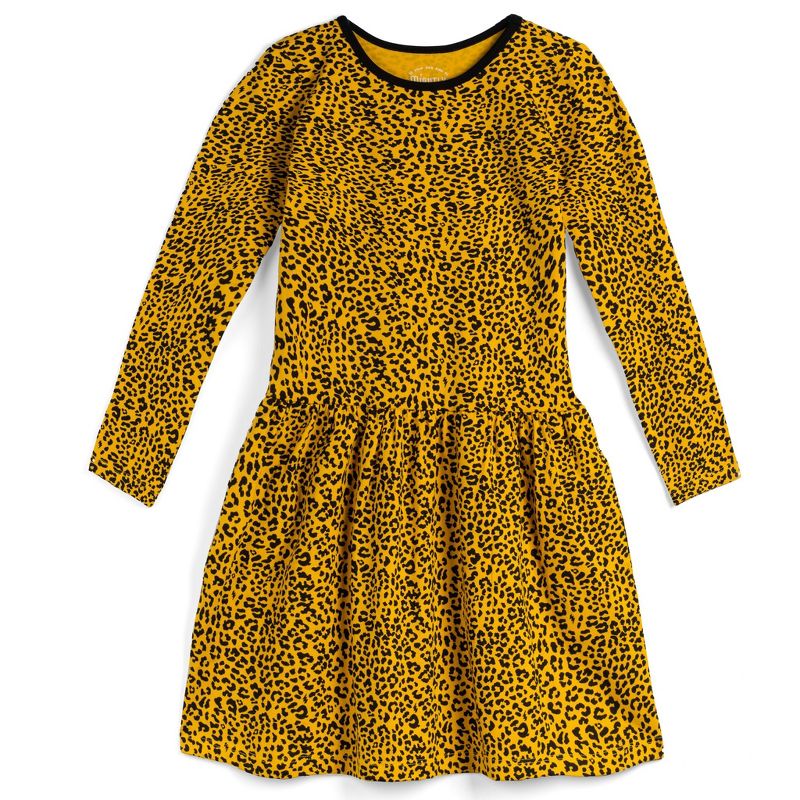 Mightly Girls Fair Trade Organic Cotton Long Sleeve Drop Waist Dress