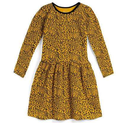 Mightly Girls Fair Trade Organic Cotton Long Sleeve Drop Waist Dress