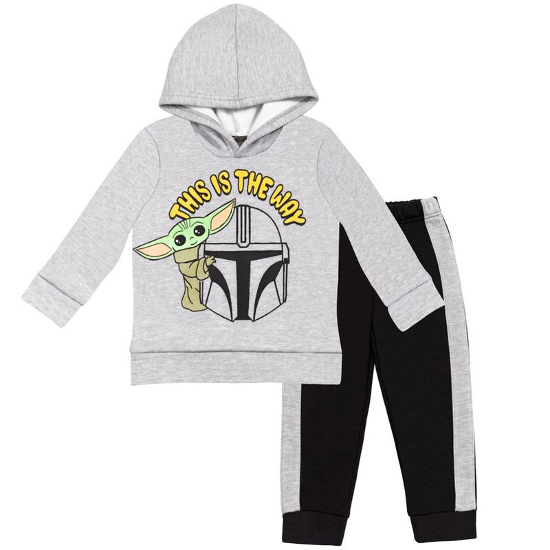 STAR WARS The Mandalorian Fleece Pullover Hoodie and Pants Outfit Set Toddler