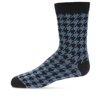 Memoi Boys' Houndstooth Crew Socks